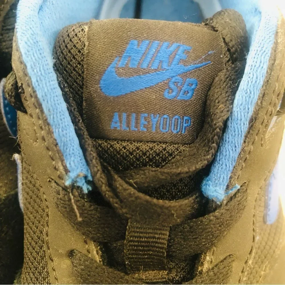 Nike SB Alleyoop Skateboard‎ Skate Shoes Sneakers Blue Black Youth Size 7Y